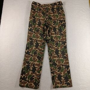 Vintage Saftbak Pants Mens 32x31 Duck Camo Frog Skin Hunting Military USA